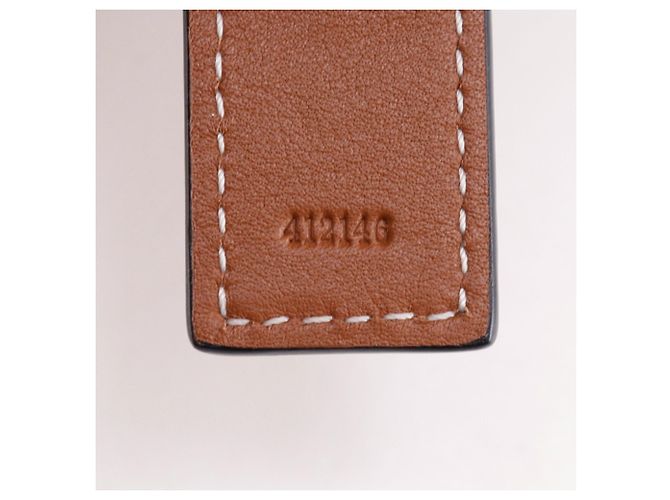 Borsa tote Loewe piccola in rafia e pelle Marrone Beige - vista 17