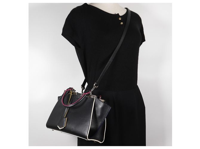 Borsa Fendi Petite Troisur Nero - vista 20