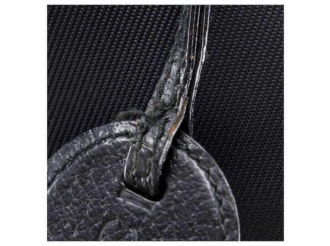 Zaino in nylon nero e pelle Gucci - vista 13