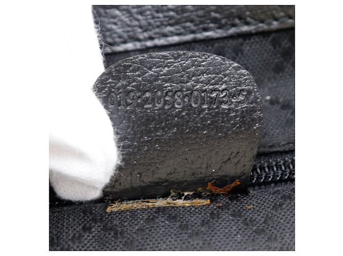 Zaino in nylon nero e pelle Gucci - vista 15
