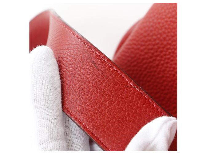 Borsa Tote Picotin TGM di Hermès Rosso - vista 15