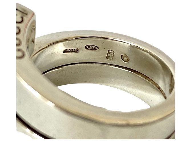 Bague Spiral Gucci Argenté - vue 3
