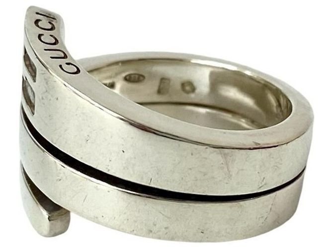 Bague Spiral Gucci Argenté - vue 7