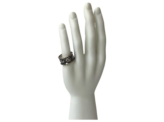 GUCCI Double G Snake Ring Silvery - view 2