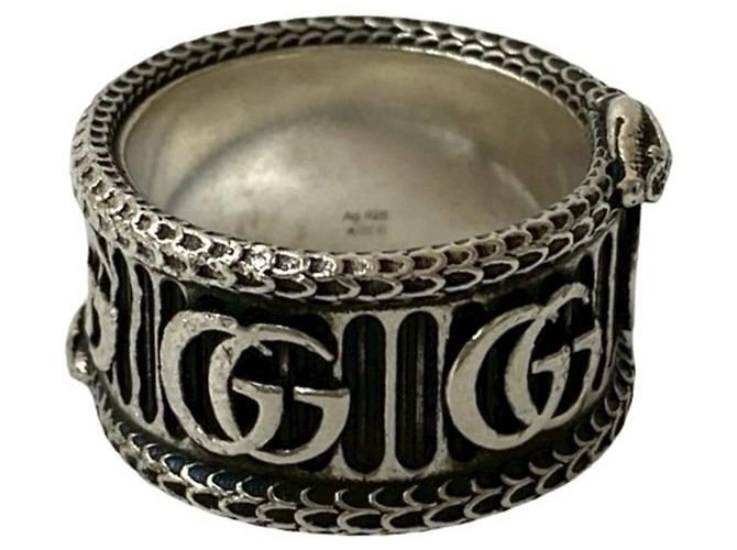 GUCCI Double G Snake Ring Silvery - view 4