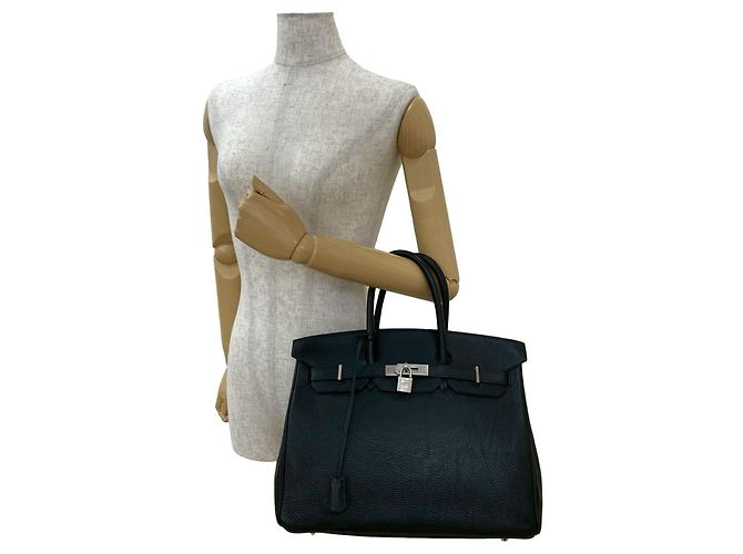 Borsa Hermès Birkin 35 in pelle Togo Nero - vista 2
