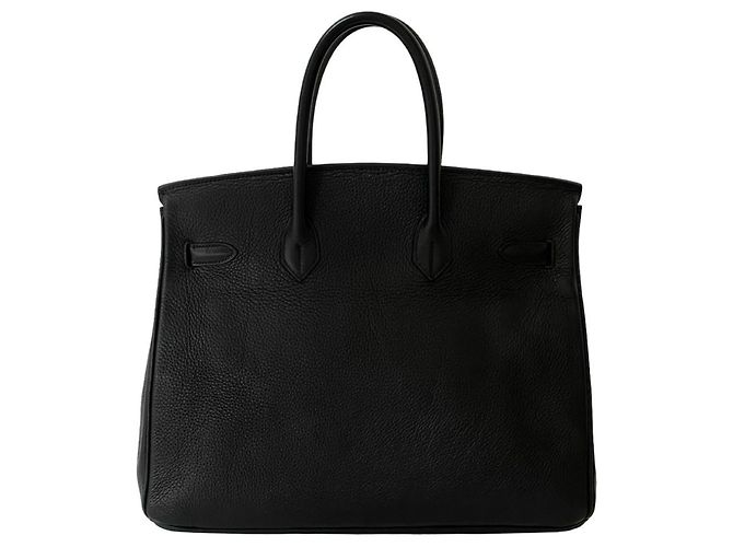 Borsa Hermès Birkin 35 in pelle Togo Nero - vista 3