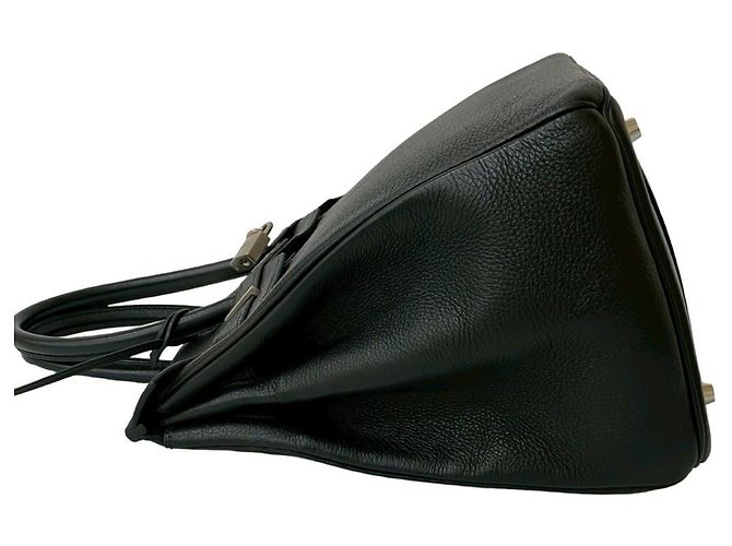 Borsa Hermès Birkin 35 in pelle Togo Nero - vista 5