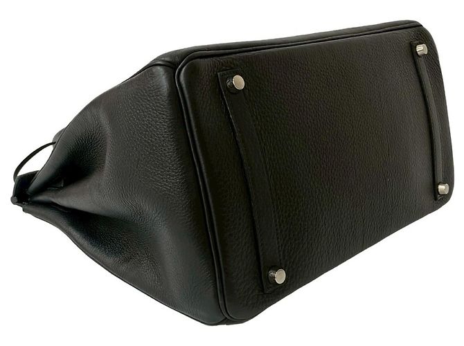 Borsa Hermès Birkin 35 in pelle Togo Nero - vista 7