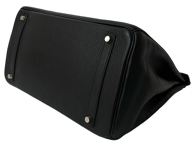 Borsa Hermès Birkin 35 in pelle Togo Nero - vista 8