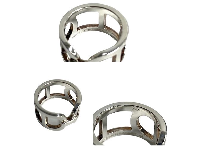 Ring Anello Hermès Ever Chaine d'Ancre in Argento 925 - vista 2