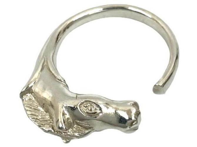 Ring Hermès Bague Cheval Hermes Argenté - vue 5