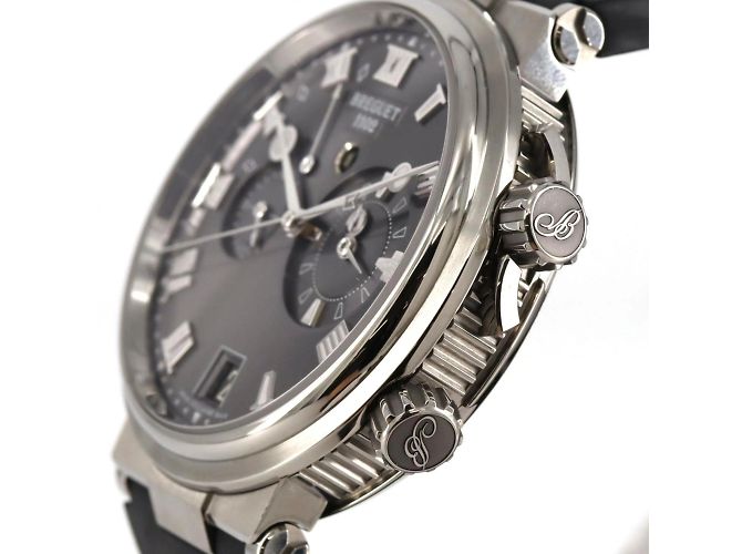 Breguet Marine Alarm Musical TI Automatic Wristwatch Brown Black - view 3