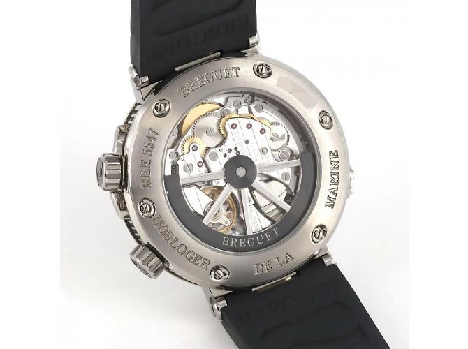 Breguet Marine Alarm Musical TI Automatic Wristwatch Brown Black - view 5