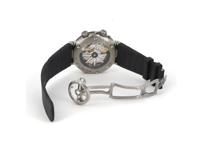 Breguet Marine Alarm Musical TI Automatic Wristwatch Brown Black - view 6