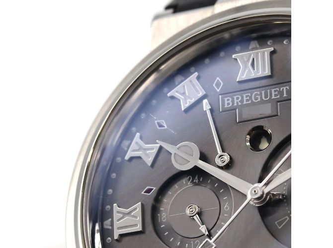 Breguet Marine Alarm Musical TI Automatic Wristwatch Brown Black - view 7
