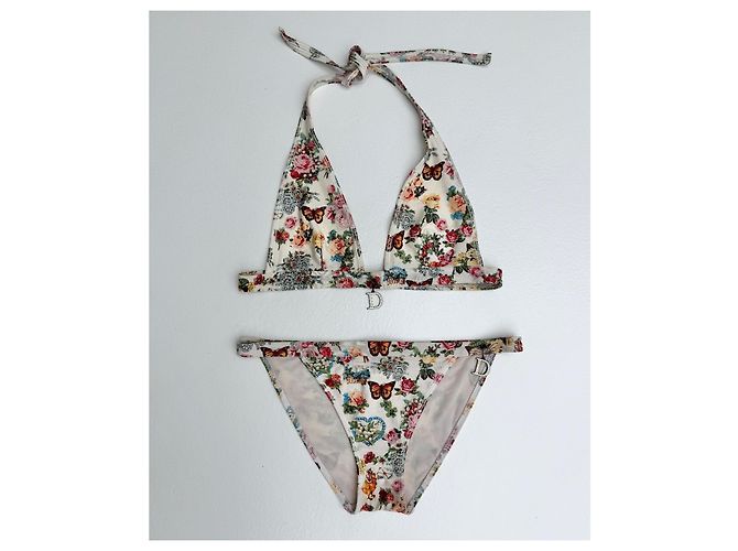 Bikini Christian Dior con Estampado Floral y Mariposas Multicolor - vista 3