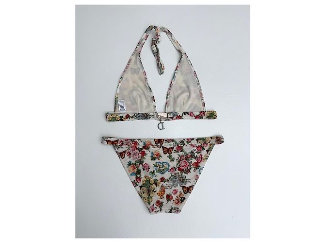 Bikini Christian Dior con Estampado Floral y Mariposas Multicolor - vista 4