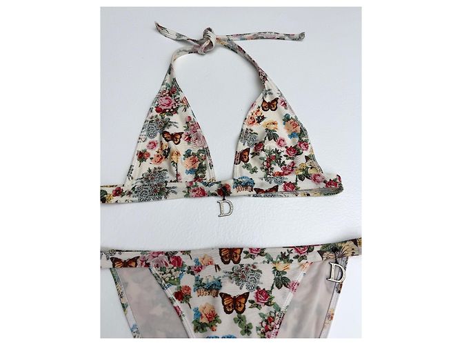 Bikini Christian Dior con Estampado Floral y Mariposas Multicolor - vista 5