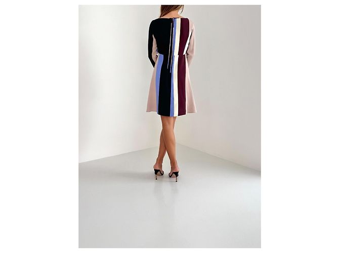 Abito Max & Co a righe con maniche lunghe taglio A-line Multicolore - vista 7