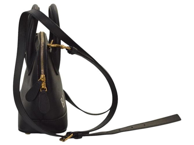 Borsa a tracolla in pelle con logo Balenciaga Ville Top Handle XXS – Nero e bianco - vista 2