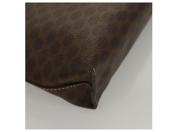 Céline Borsa a mano in tela Macadam CELINE in pelle PVC marrone oro Auth ep10012 D'oro - vista 15