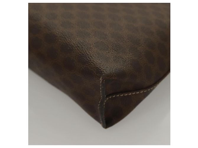 Céline Borsa a mano in tela Macadam CELINE in pelle PVC marrone oro Auth ep10012 D'oro - vista 16