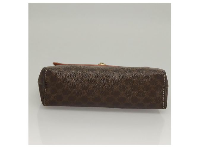 Céline Borsa a mano in tela Macadam CELINE in pelle PVC marrone oro Auth ep10012 D'oro - vista 5