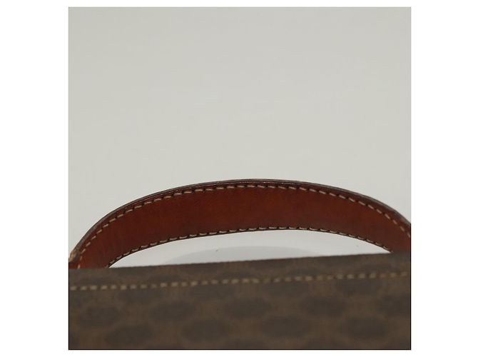 Céline Borsa a mano in tela Macadam CELINE in pelle PVC marrone oro Auth ep10012 D'oro - vista 8