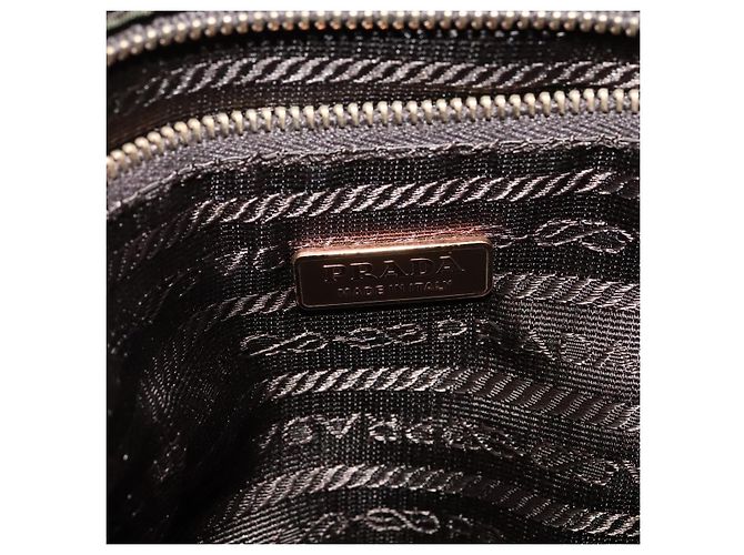 PRADA Schultertasche Nylon Khaki Gold Auth bs28237 Golden - Ansicht 19