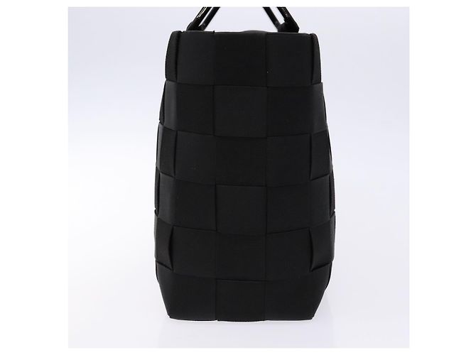 Borsa a mano Salvatore Ferragamo in tela nera e argento autentica sw1281 - vista 4