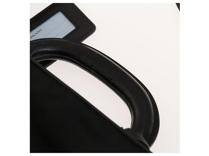 PRADA Funda para prendas de nylon negro plateado Auth bs28232 Plata - vista 15