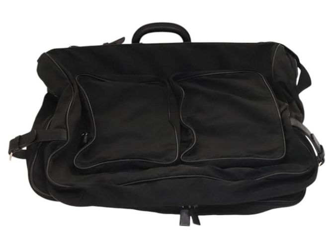 PRADA Funda para prendas de nylon negro plateado Auth bs28232 Plata - vista 2