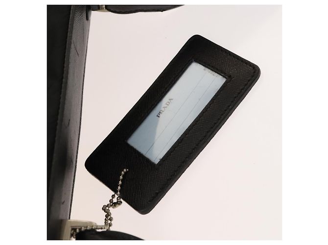 PRADA Funda para prendas de nylon negro plateado Auth bs28232 Plata - vista 21