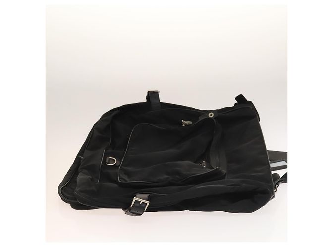 PRADA Funda para prendas de nylon negro plateado Auth bs28232 Plata - vista 3