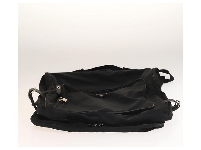 PRADA Funda para prendas de nylon negro plateado Auth bs28232 Plata - vista 5