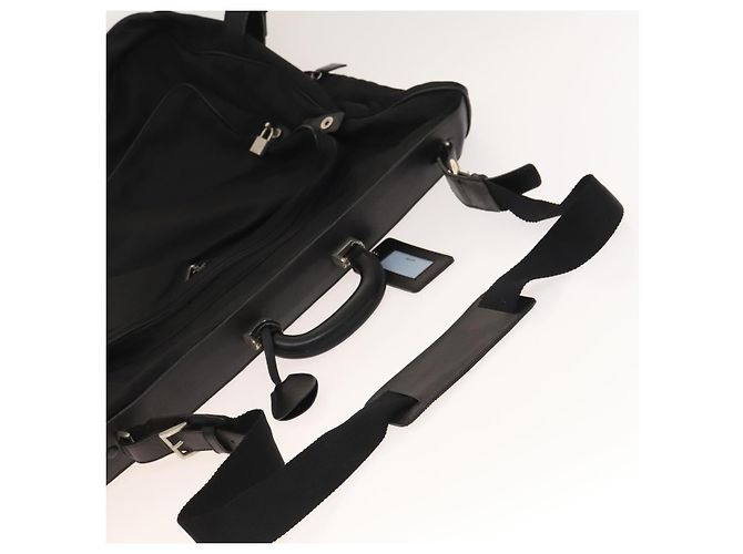 PRADA Funda para prendas de nylon negro plateado Auth bs28232 Plata - vista 7