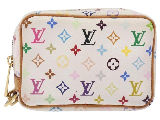 LOUIS VUITTON Trousse Wapity Monogram Multicolore Bianco M58033 LV Auth 133186 - vista 13