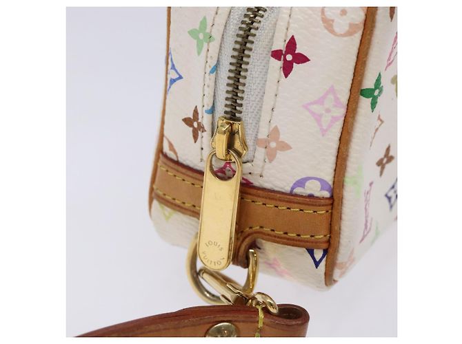 LOUIS VUITTON Trousse Wapity Monogram Multicolore Bianco M58033 LV Auth 133186 - vista 9