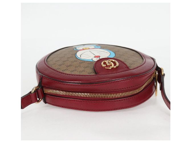 Borsa di collaborazione GUCCI Micro GG Supreme Doraemon in PVC beige 625216 Auth 133618 - vista 6