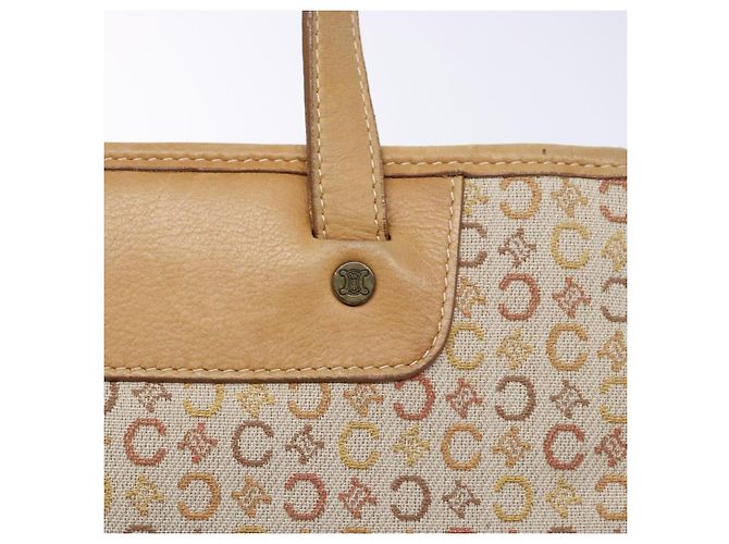 Céline CELINE C Macadam Canvas Handtasche Beige Auth 134129 - Ansicht 18