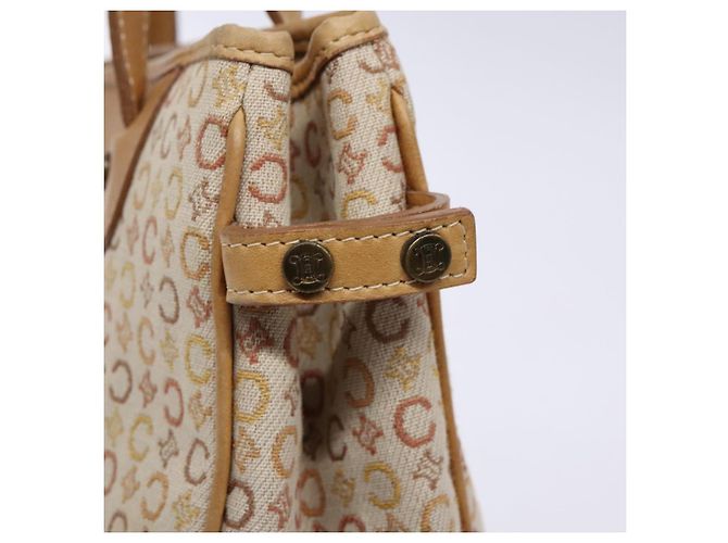 Céline CELINE C Macadam Canvas Handtasche Beige Auth 134129 - Ansicht 19