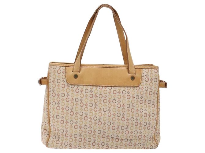 Céline CELINE C Macadam Canvas Handtasche Beige Auth 134129 - Ansicht 2