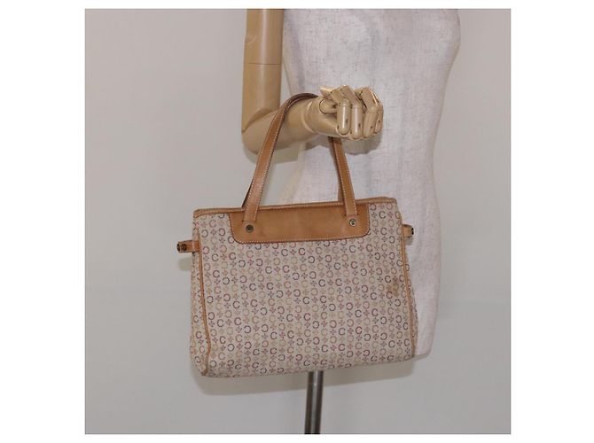 Céline CELINE C Macadam Canvas Handtasche Beige Auth 134129 - Ansicht 26
