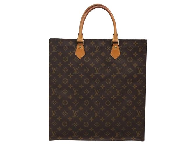 LOUIS VUITTON Borsa Sac Plat Monogram M51140 LV Auth 133613 Monogramma - vista 2