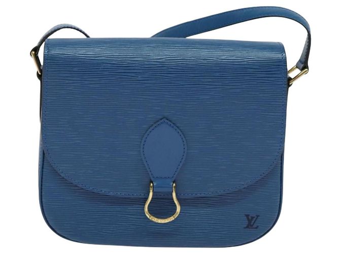 LOUIS VUITTON Borsa a Spalla Epi Saint Cloud GM Blu Toledo M52195 LV Auth ep9912 - vista 13