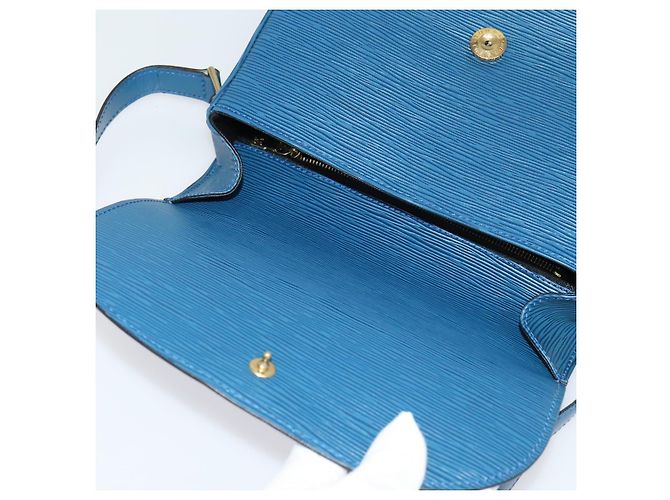LOUIS VUITTON Borsa a Spalla Epi Saint Cloud GM Blu Toledo M52195 LV Auth ep9912 - vista 19