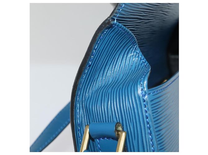 LOUIS VUITTON Borsa a Spalla Epi Saint Cloud GM Blu Toledo M52195 LV Auth ep9912 - vista 20