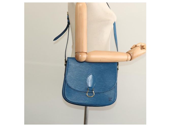LOUIS VUITTON Borsa a Spalla Epi Saint Cloud GM Blu Toledo M52195 LV Auth ep9912 - vista 25