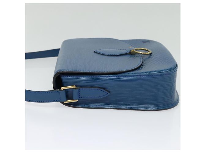 LOUIS VUITTON Borsa a Spalla Epi Saint Cloud GM Blu Toledo M52195 LV Auth ep9912 - vista 3